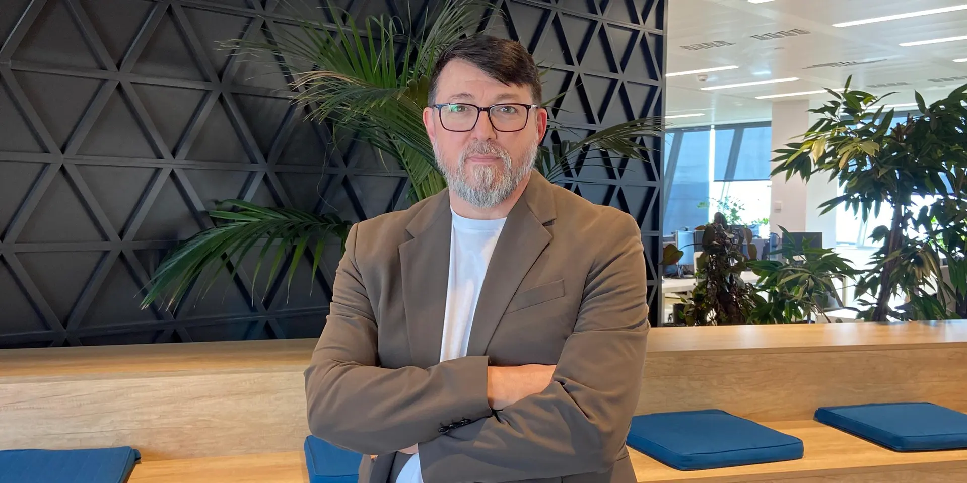 Fotografía de Raúl Cerezo en las oficinas del Centro Tecnológico del Notariado