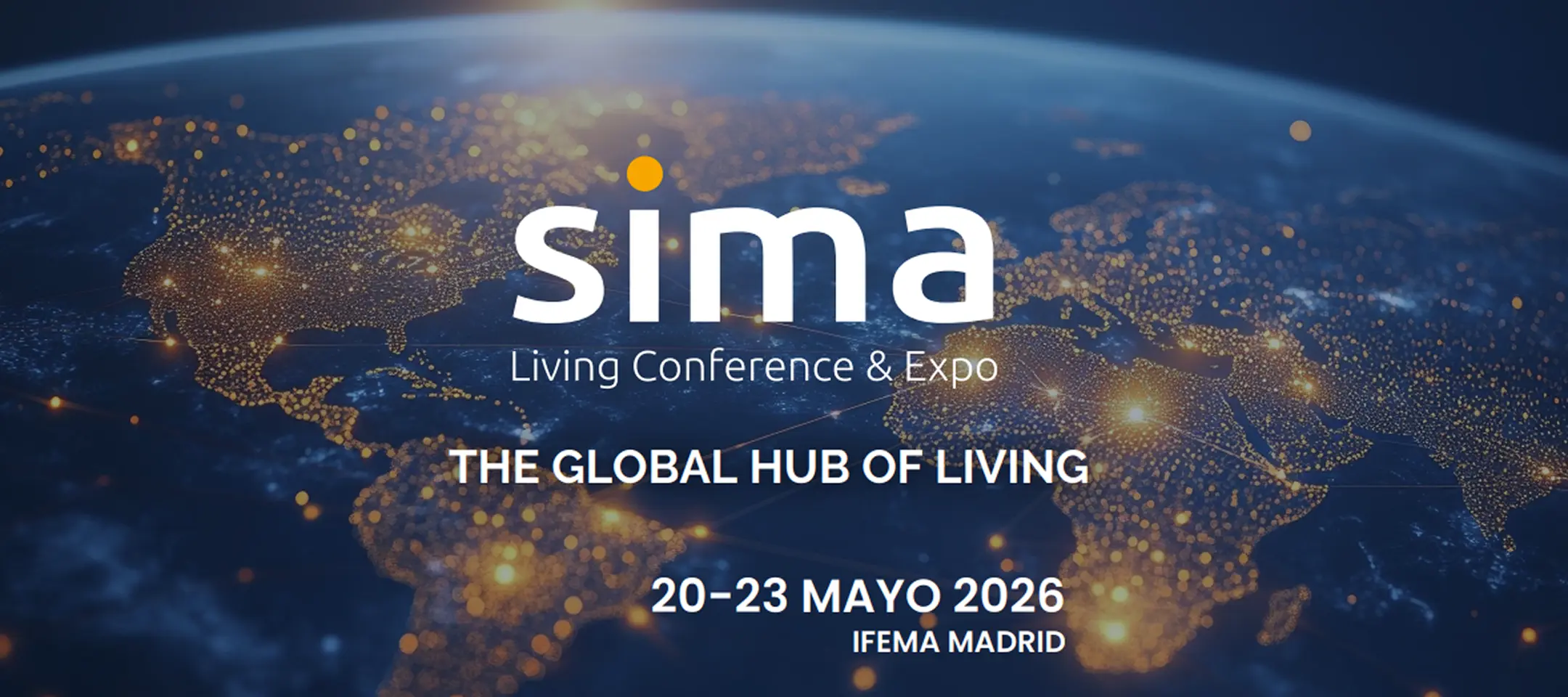 Imagen con el logotipo del Congreso Internacional SIMA Expo, que se celebrará entre el 20 y el 23 de Mayo de 2026 en IFEMA, Madrid