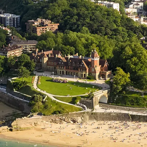 Fotografía del Palacio de Miramar en San Sebastián